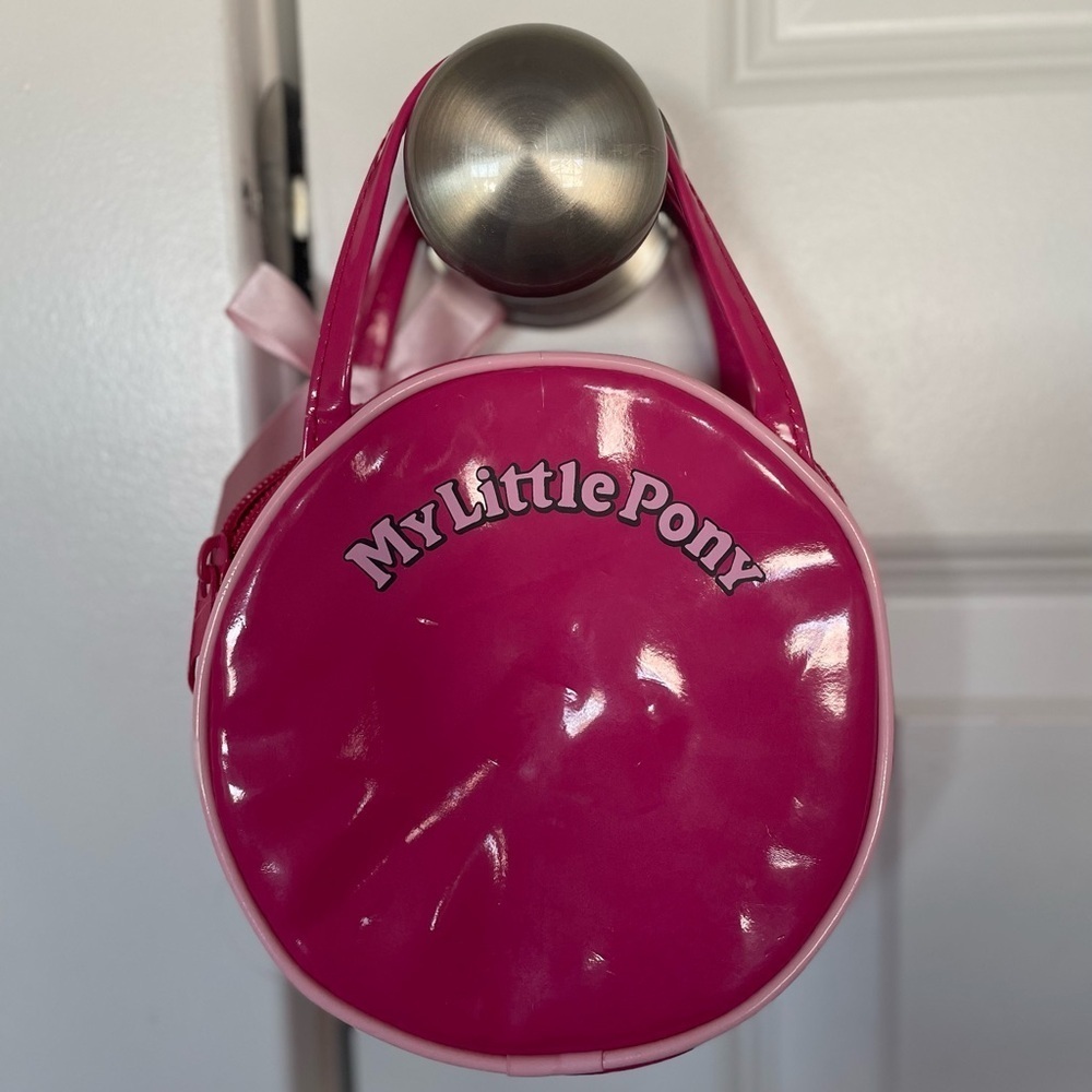 Pink My Little Pony purse with ribbon Hasbro and H&M colab - Picture 2 of 5